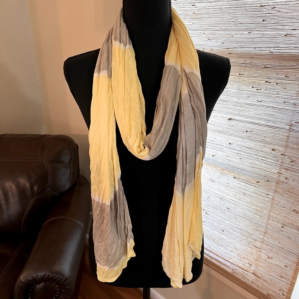 Taupe & Yellow Scarf